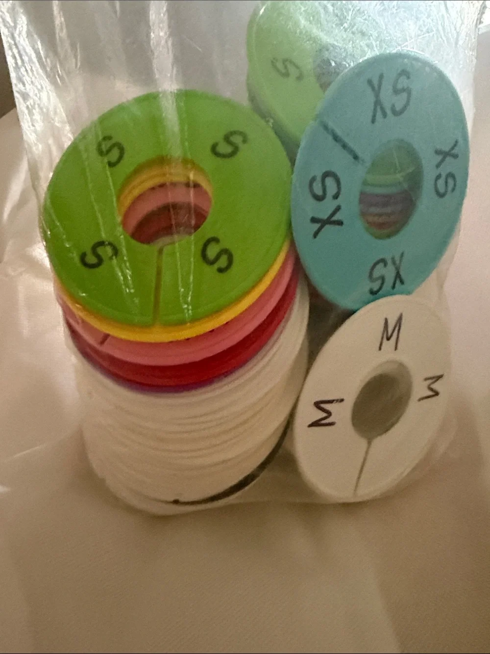 Size Marker Rings for Clothing Hangers - Multicolor (No Brand)